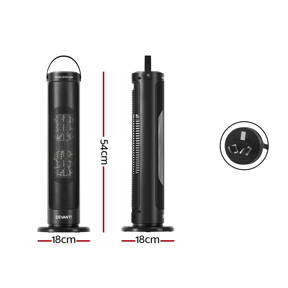 Devanti Appliances > Heaters > Electric Heaters Devanti Ceramic Tower Heater 2000W