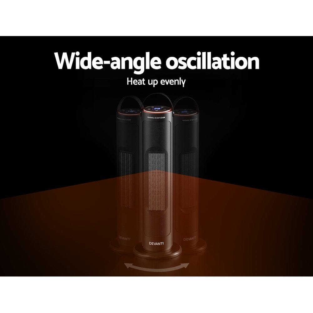 Devanti Appliances > Heaters > Electric Heaters Devanti Ceramic Tower Heater 2000W