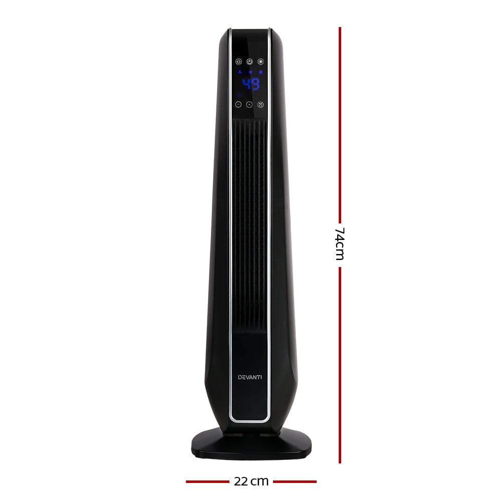 Devanti Appliances > Heaters > Electric Heaters Devanti Electric Ceramic Tower Heater 2400W