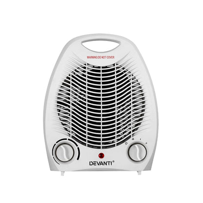Devanti Appliances > Heaters > Electric Heaters Devanti Electric Fan Heater 2000W