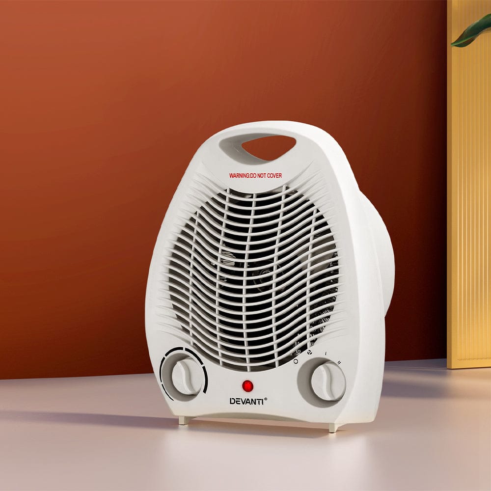 Devanti Appliances > Heaters > Electric Heaters Devanti Electric Fan Heater 2000W