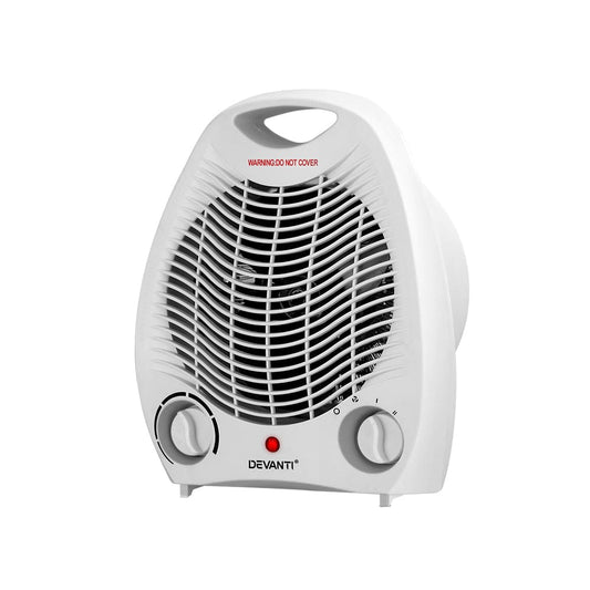 Devanti Appliances > Heaters > Electric Heaters Devanti Electric Fan Heater 2000W