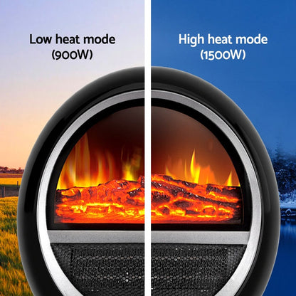 Devanti Appliances > Heaters > Electric Heaters Devanti Electric Fireplace Fire Heaters 1500W