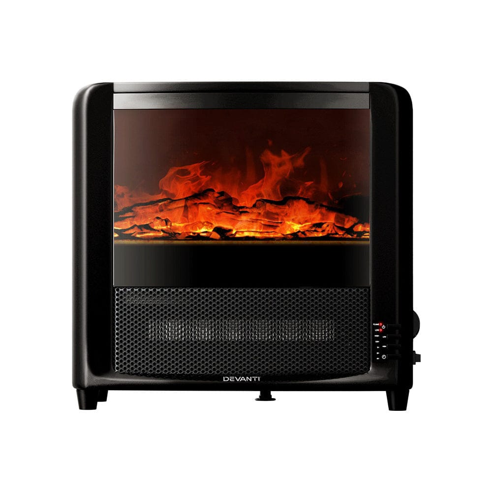 Devanti Appliances > Heaters > Electric Heaters Devanti Electric Fireplace Fire Heaters 2000W
