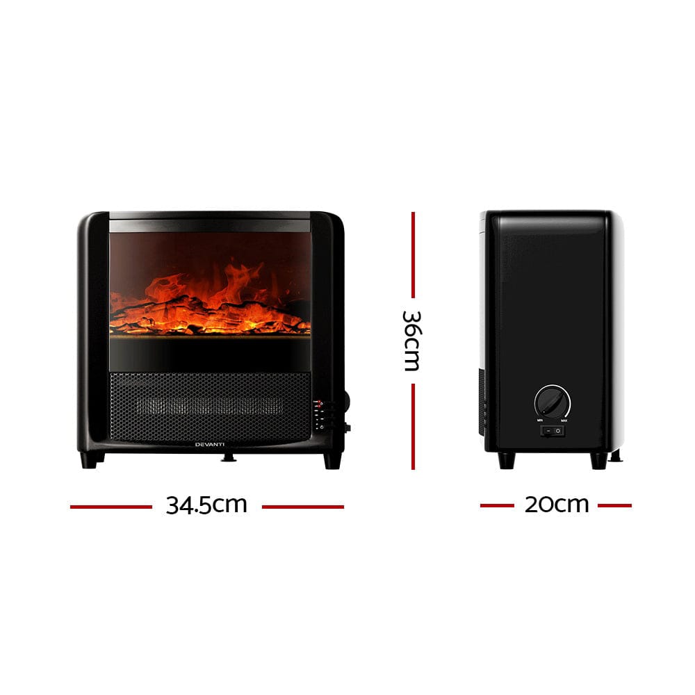 Devanti Appliances > Heaters > Electric Heaters Devanti Electric Fireplace Fire Heaters 2000W
