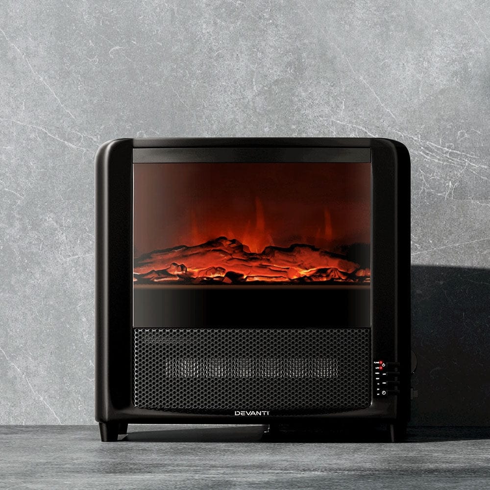 Devanti Appliances > Heaters > Electric Heaters Devanti Electric Fireplace Fire Heaters 2000W