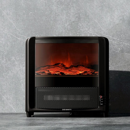 Devanti Appliances > Heaters > Electric Heaters Devanti Electric Fireplace Fire Heaters 2000W
