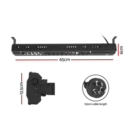 Devanti Appliances > Heaters > Electric Heaters Devanti Electric Strip Heater Radiant Heaters 2000W