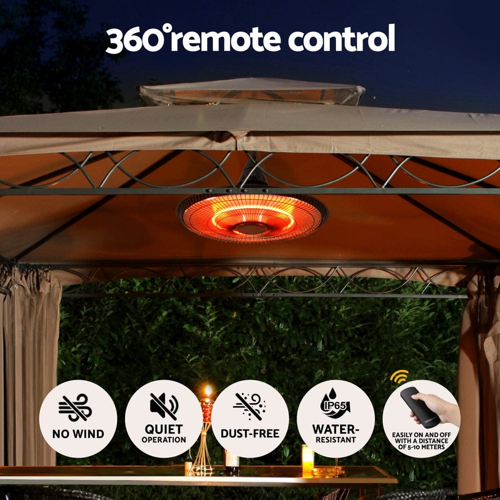 Devanti Appliances > Heaters > Patio Heaters Devanti 1500W Hanging Electric Patio Heater