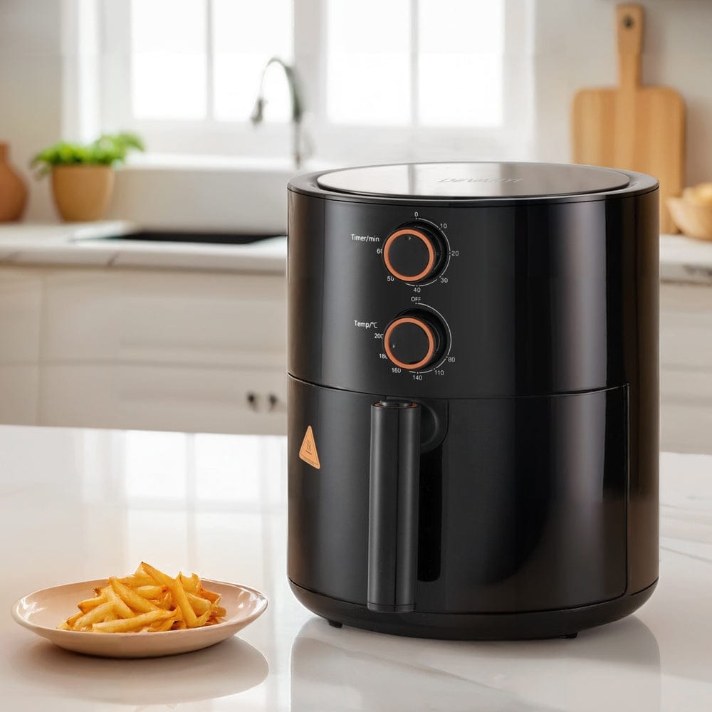 Devanti Appliances > Kitchen Appliances > Air Fryers Devanti 4L Air Fryer Knob Control 1500W