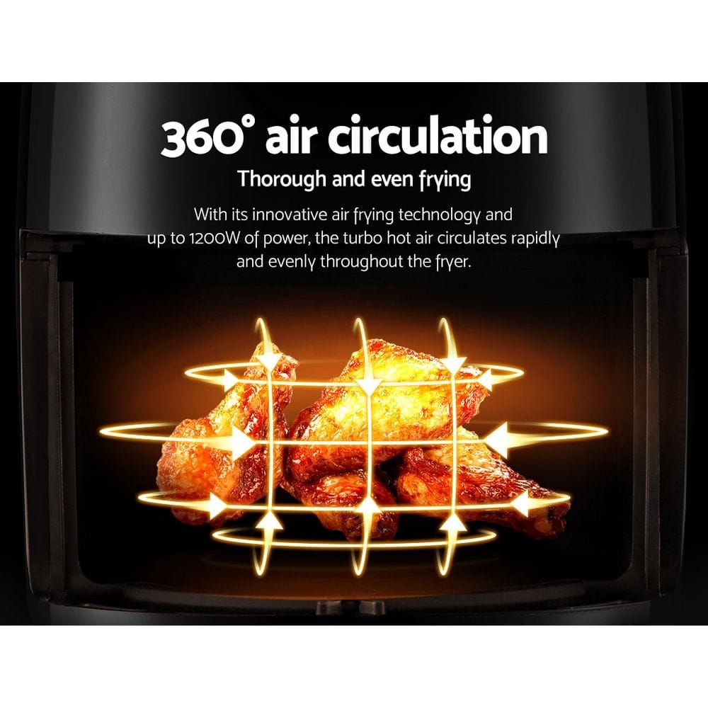 Devanti Appliances > Kitchen Appliances > Air Fryers Devanti Air Fryer 2.5L Knob Fryers