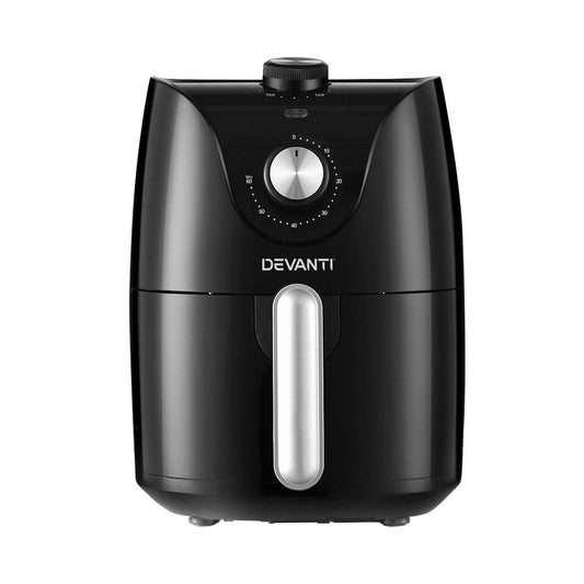 Devanti Appliances > Kitchen Appliances > Air Fryers Devanti Air Fryer 2.5L Knob Fryers