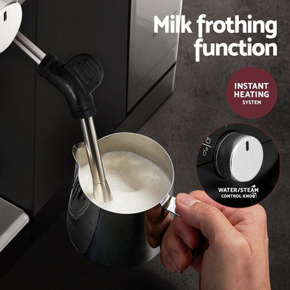 Devanti Appliances > Kitchen Appliances > Coffee Machines & Accessories Devanti 20 Bar Coffee Machine Espresso Cafe Maker Black