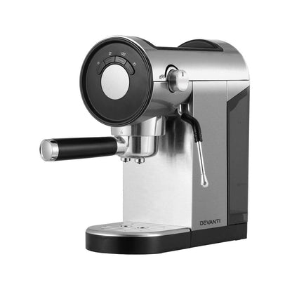 Devanti Appliances > Kitchen Appliances > Coffee Machines & Accessories Devanti 20 Bar Coffee Machine Espresso Cafe Maker