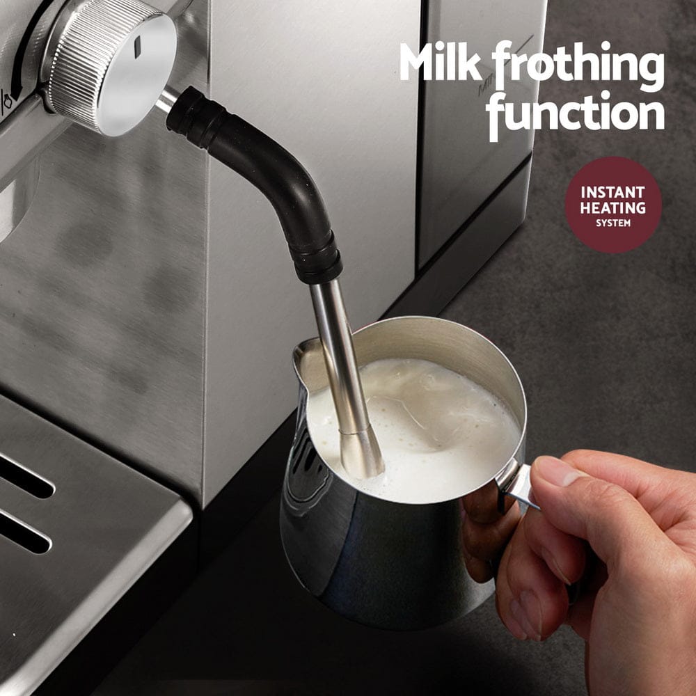 Devanti Appliances > Kitchen Appliances > Coffee Machines & Accessories Devanti 20 Bar Coffee Machine Espresso Cafe Maker