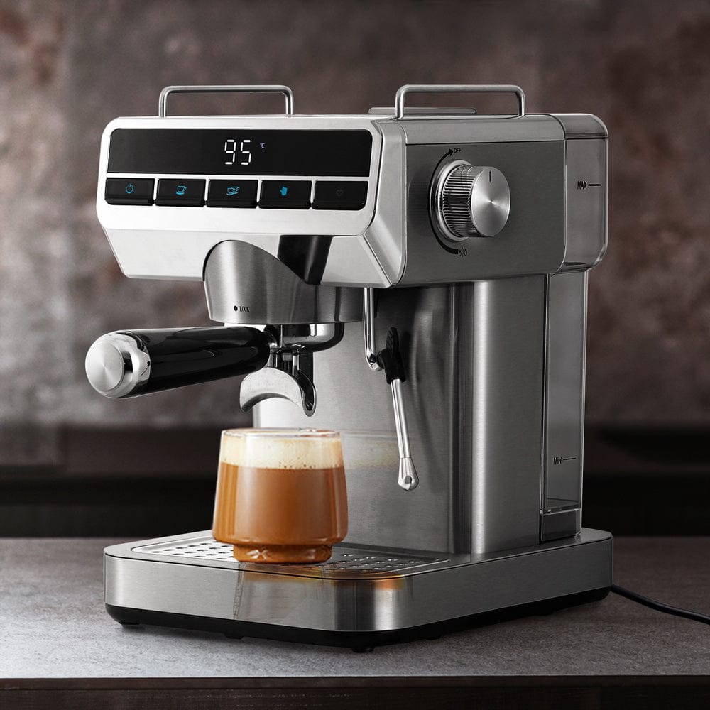 Devanti Appliances > Kitchen Appliances > Coffee Machines & Accessories Devanti 20 Bar Coffee Machine Espresso Cafe Maker