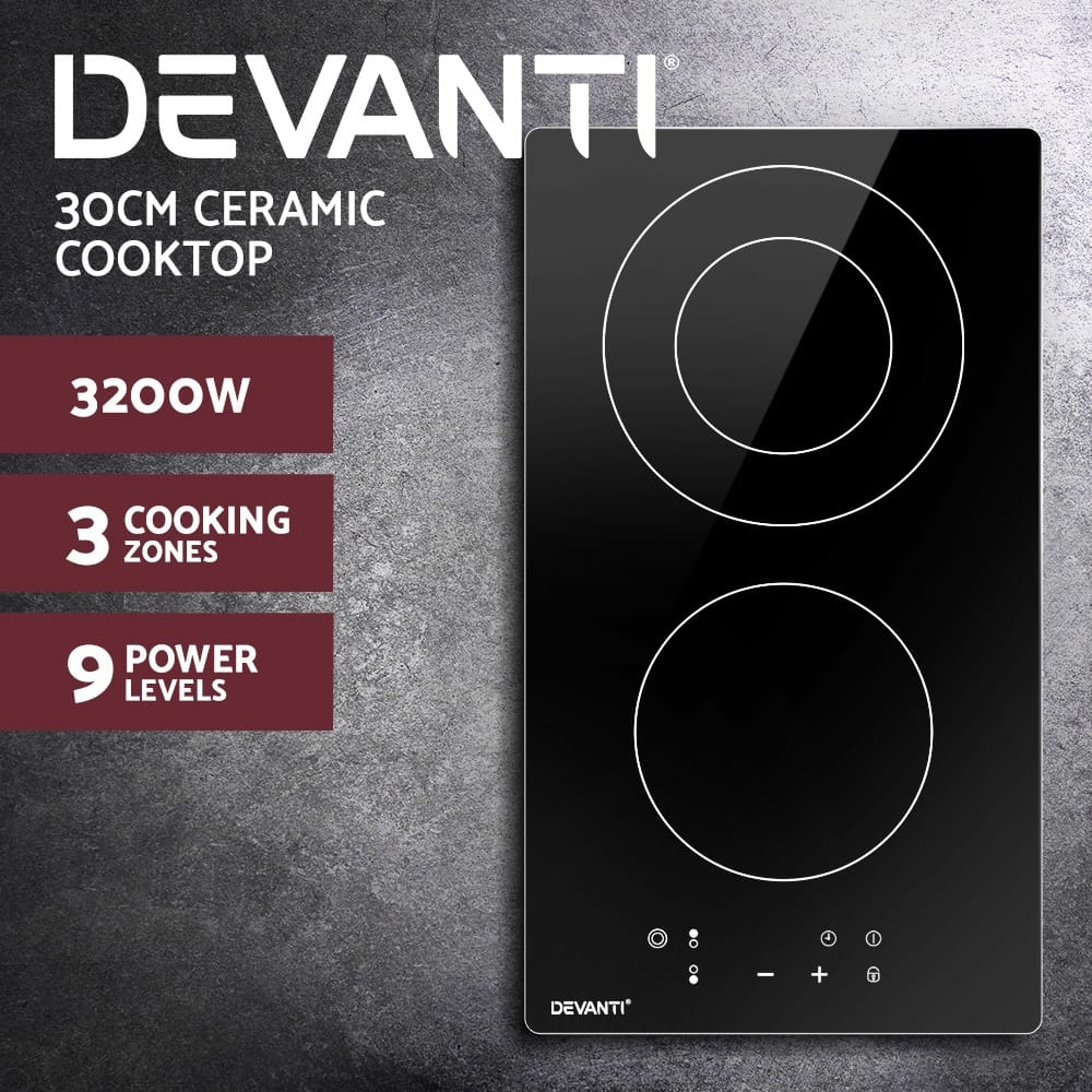 Devanti Appliances > Kitchen Appliances > Cooktops & Stoves Devanti Electric Ceramic Cooktop 30cm