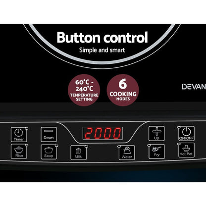 Devanti Appliances > Kitchen Appliances > Cooktops & Stoves Devanti Induction Cooktop 30cm Portable Cooker