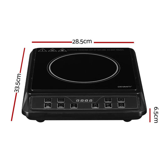 Devanti Appliances > Kitchen Appliances > Cooktops & Stoves Devanti Induction Cooktop 30cm Portable Cooker