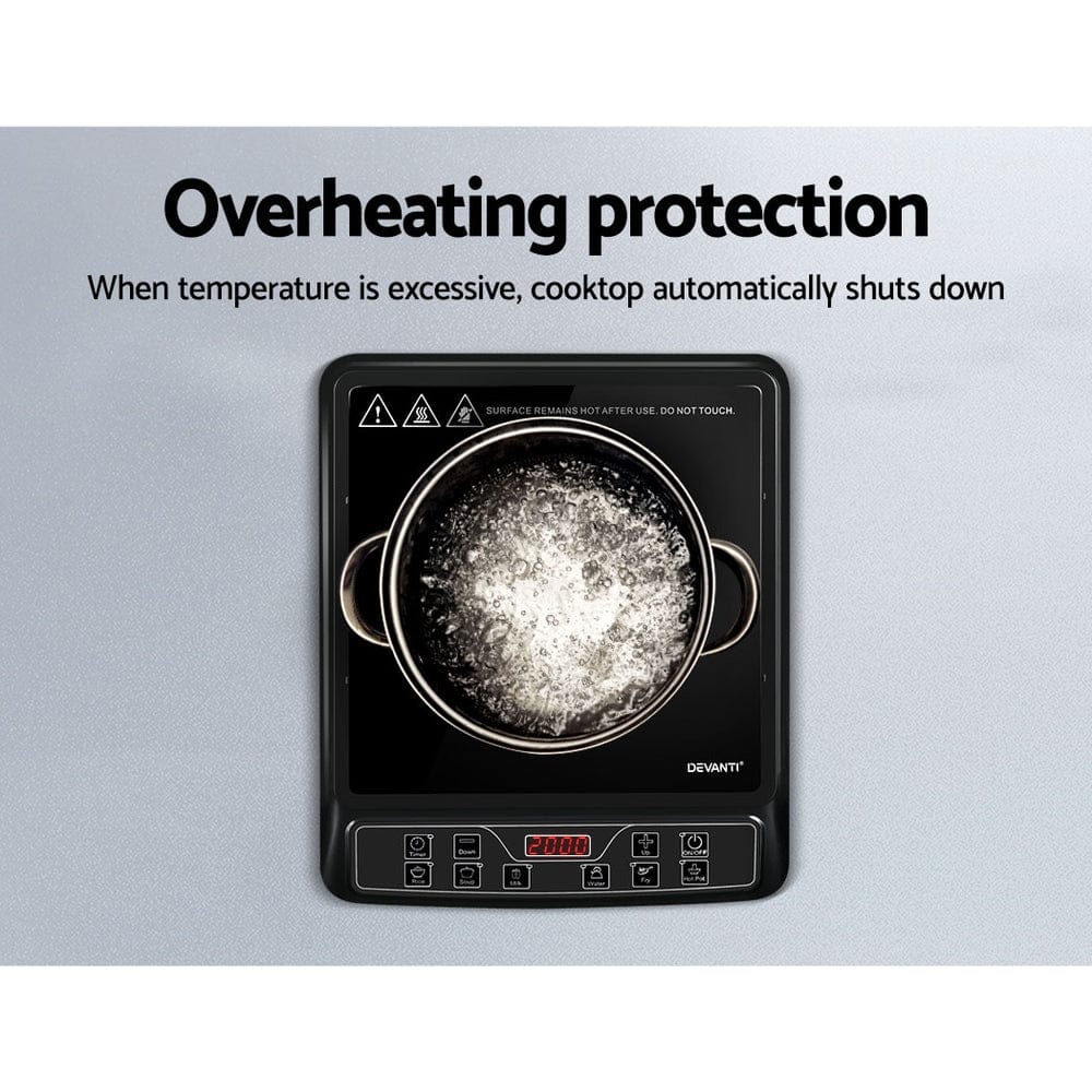 Devanti Appliances > Kitchen Appliances > Cooktops & Stoves Devanti Induction Cooktop 30cm Portable Cooker