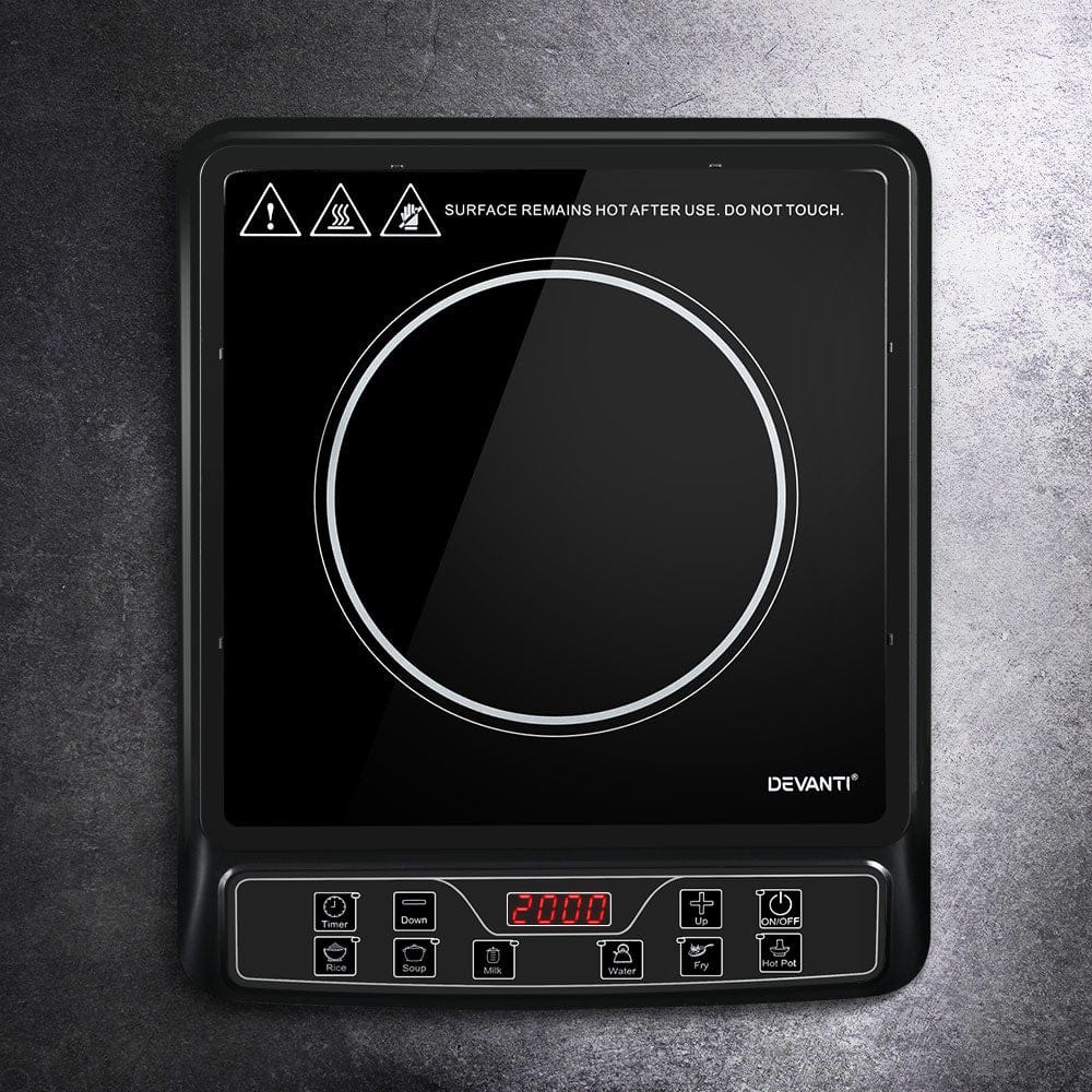 Devanti Appliances > Kitchen Appliances > Cooktops & Stoves Devanti Induction Cooktop 30cm Portable Cooker