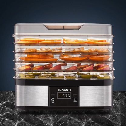 Devanti Appliances > Kitchen Appliances > Food Dehydrators Devanti 5 Trays Food Dehydrator