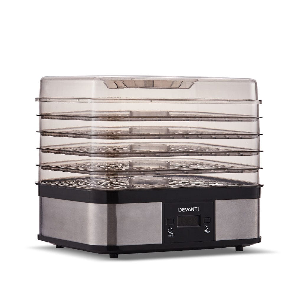 Devanti Appliances > Kitchen Appliances > Food Dehydrators Devanti 5 Trays Food Dehydrator