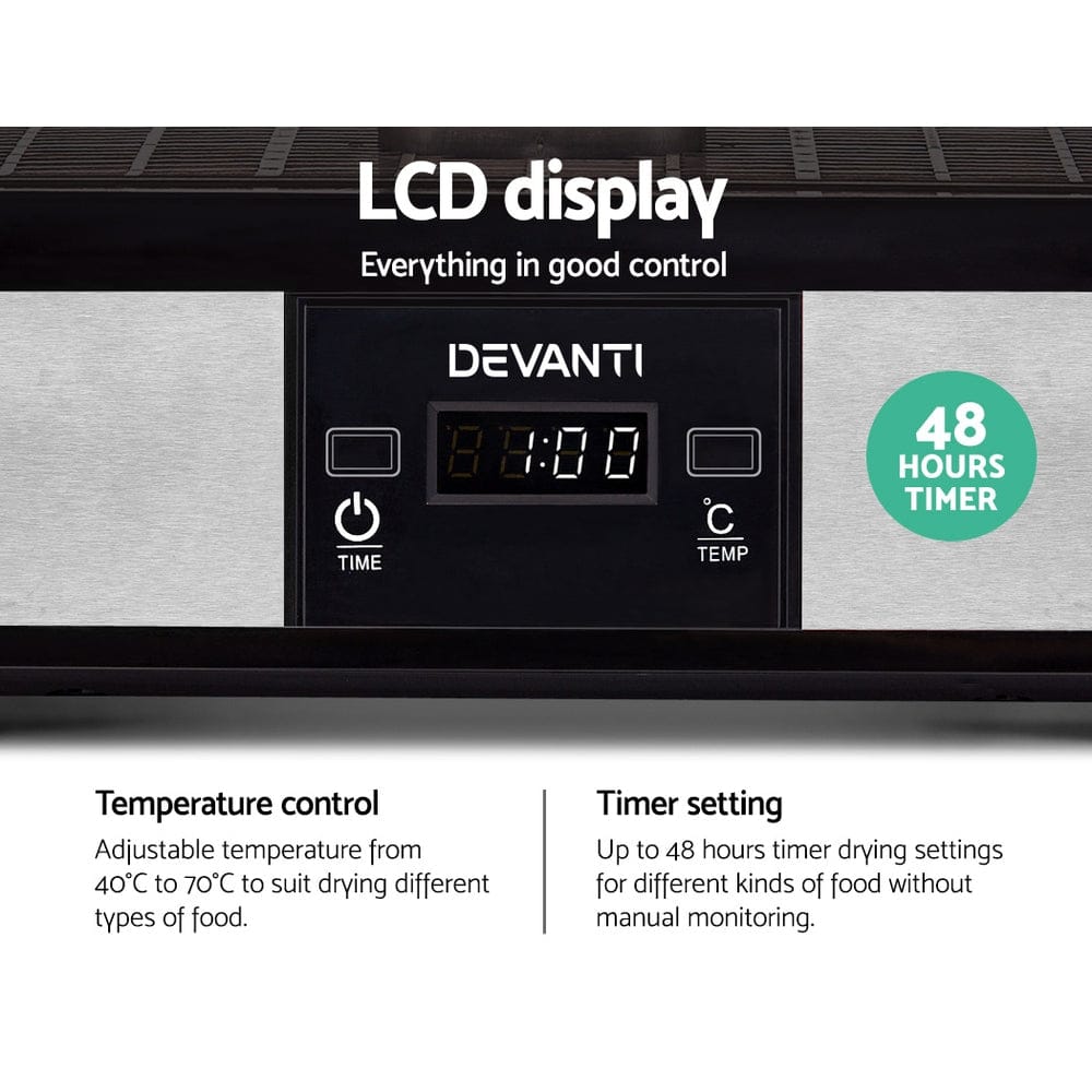 Devanti Appliances > Kitchen Appliances > Food Dehydrators Devanti 5 Trays Food Dehydrator
