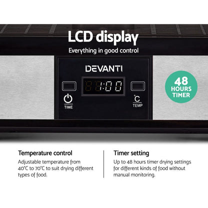 Devanti Appliances > Kitchen Appliances > Food Dehydrators Devanti 5 Trays Food Dehydrator