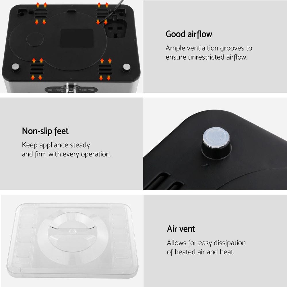 Devanti Appliances > Kitchen Appliances > Food Dehydrators Devanti 5 Trays Food Dehydrator Stainless Steel Tray