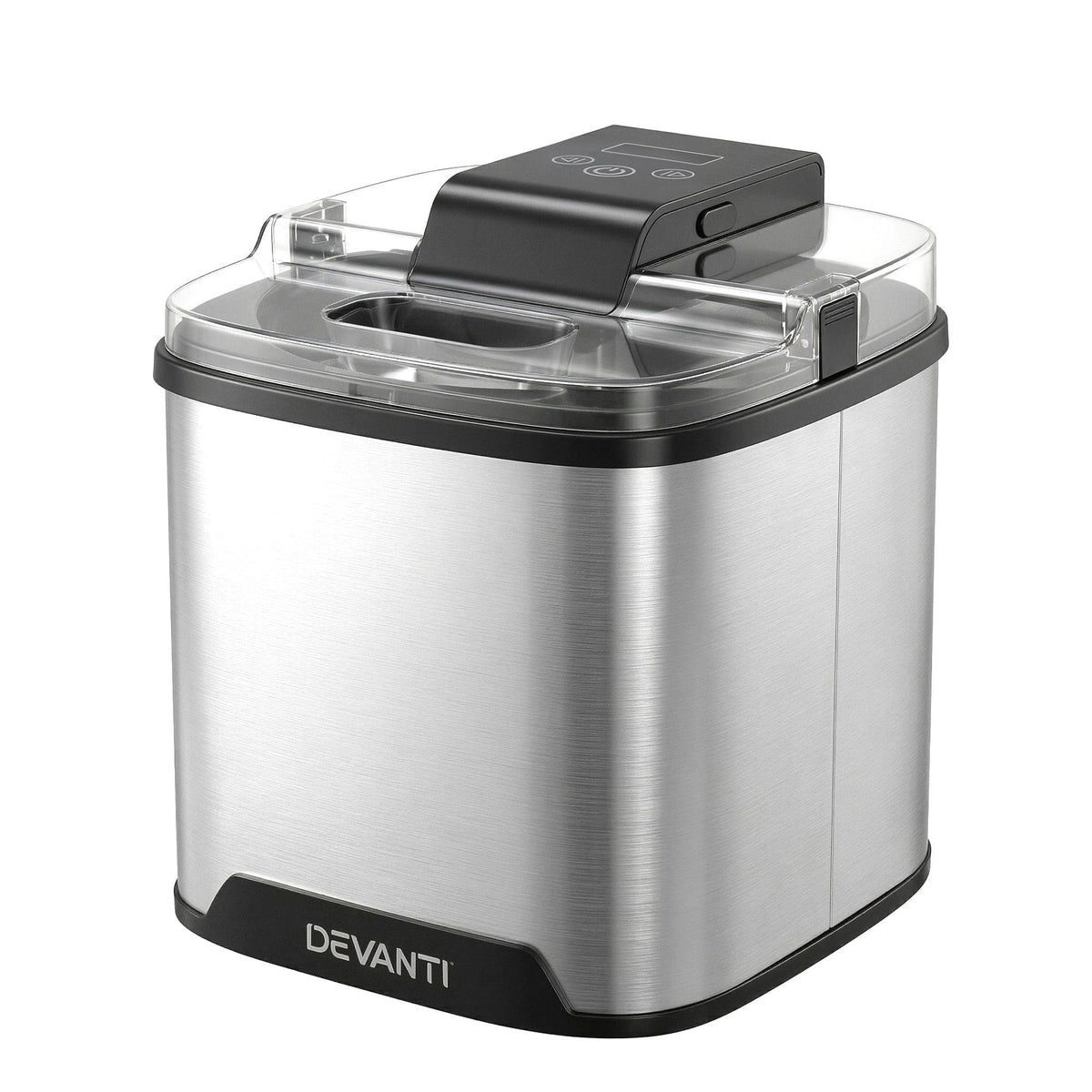 Devanti Appliances > Kitchen Appliances > Ice Makers Devanti Ice Cream Maker Slushie Machine 2L Homemade Gelato Sorbet Sliver