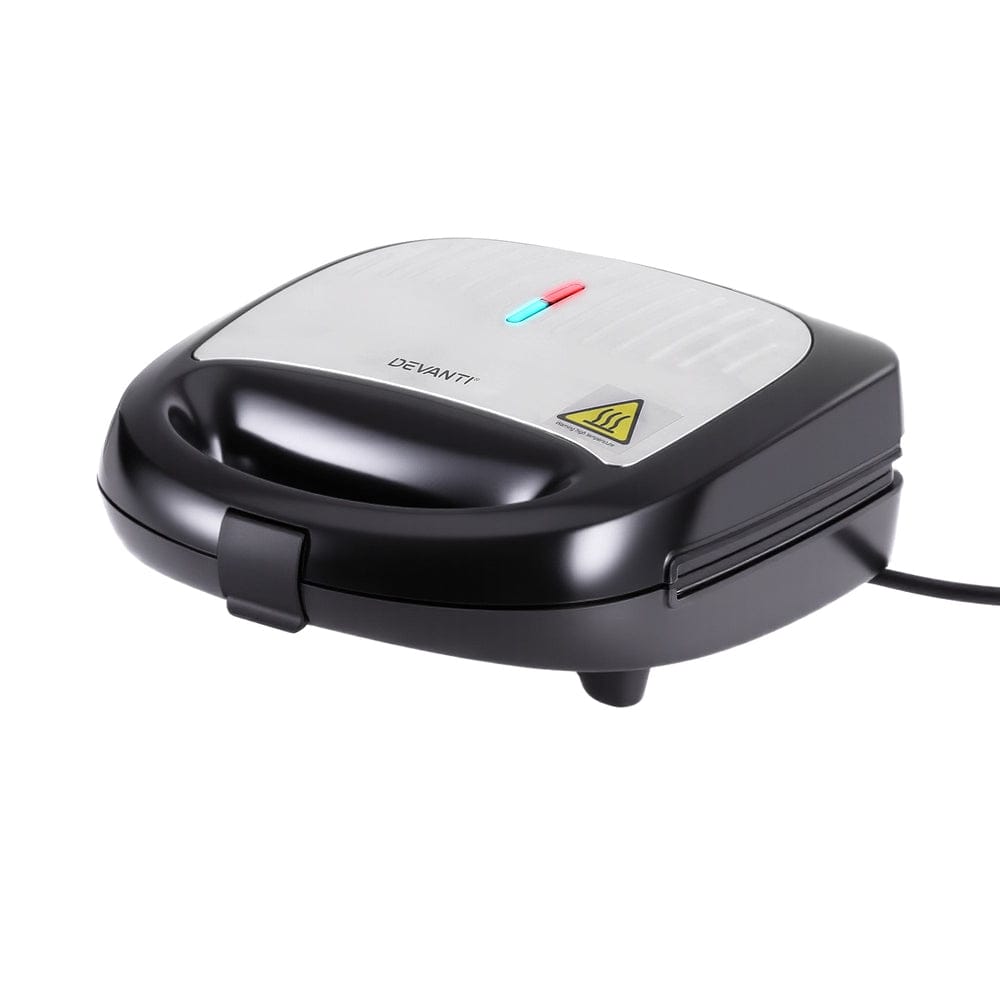 Devanti Appliances > Kitchen Appliances > Toasters & Grills Devanti 3-in-1 Sandwich Press Waffle Maker Panini Press Grill 850W