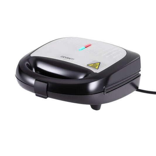 Devanti Appliances > Kitchen Appliances > Toasters & Grills Devanti 3-in-1 Sandwich Press Waffle Maker Panini Press Grill 850W