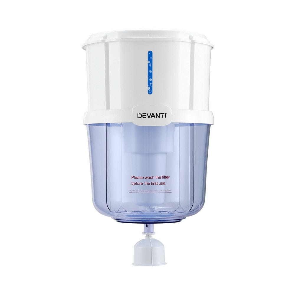 Devanti Appliances > Kitchen Appliances > Water Dispensers Devanti Water Cooler Dispenser 15L Filter Bottle