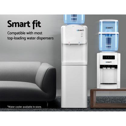 Devanti Appliances > Kitchen Appliances > Water Dispensers Devanti Water Cooler Dispenser 22L Filter Bottle