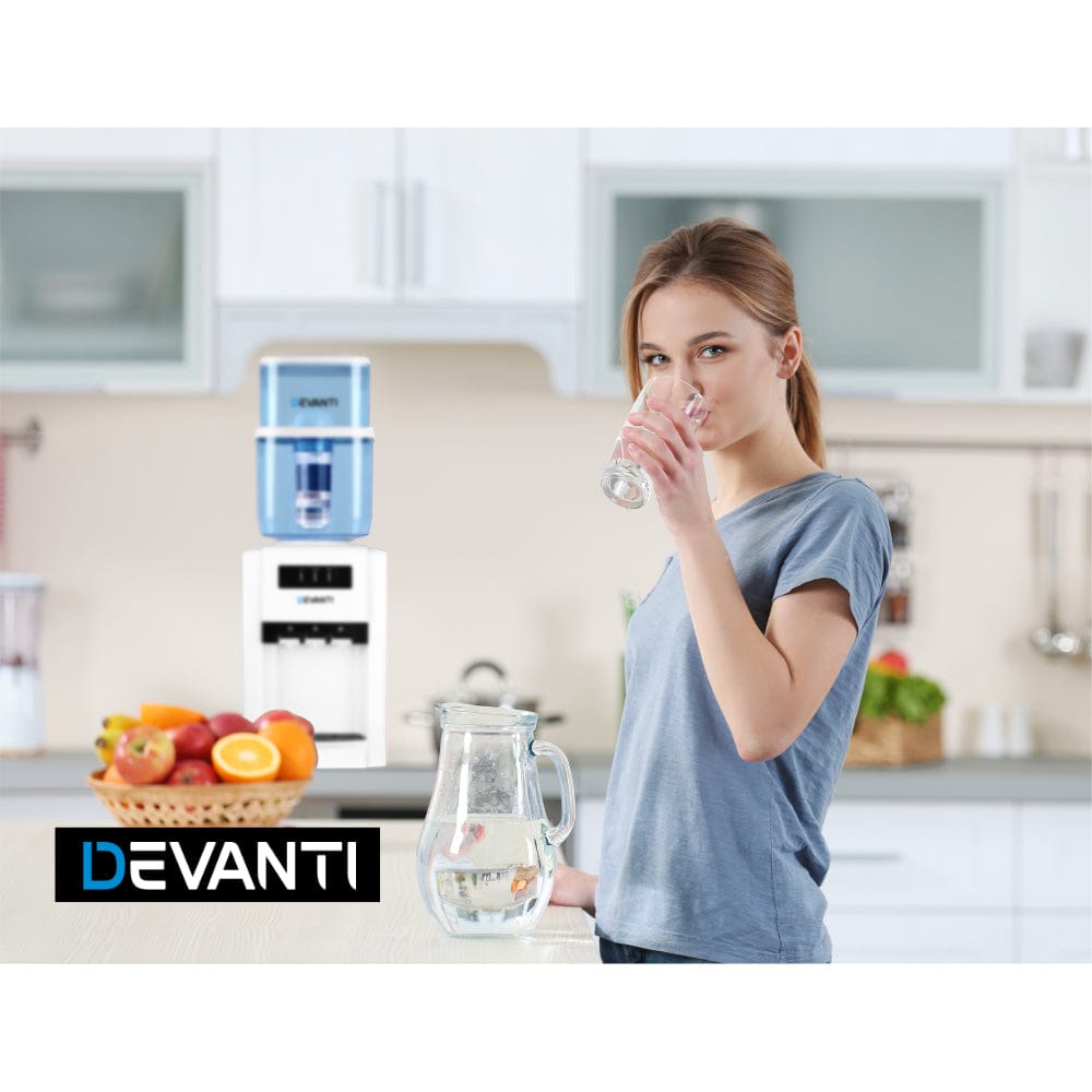Devanti Appliances > Kitchen Appliances > Water Dispensers Devanti Water Cooler Dispenser 22L Filter Bottle