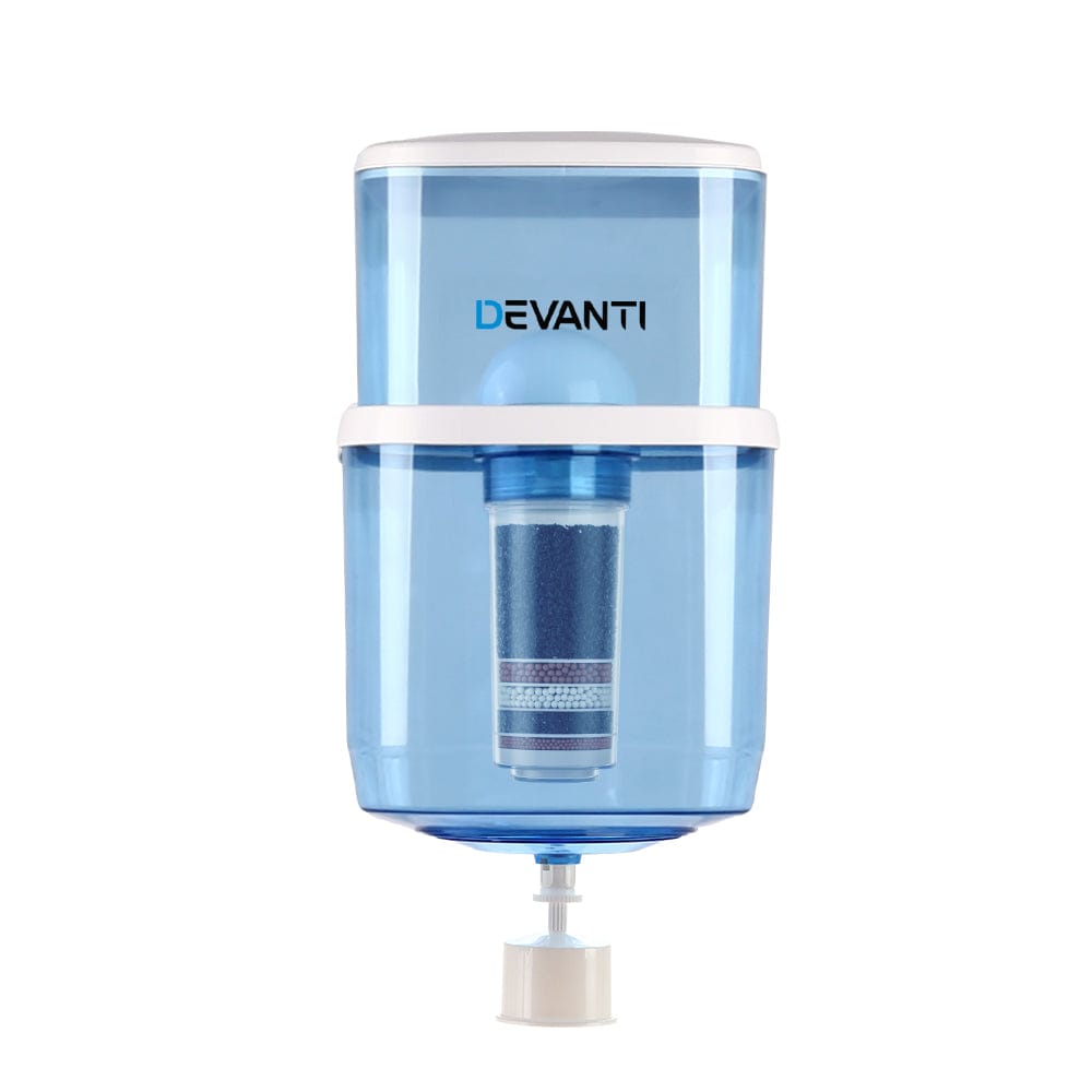 Devanti Appliances > Kitchen Appliances > Water Dispensers Devanti Water Cooler Dispenser 22L Filter Bottle