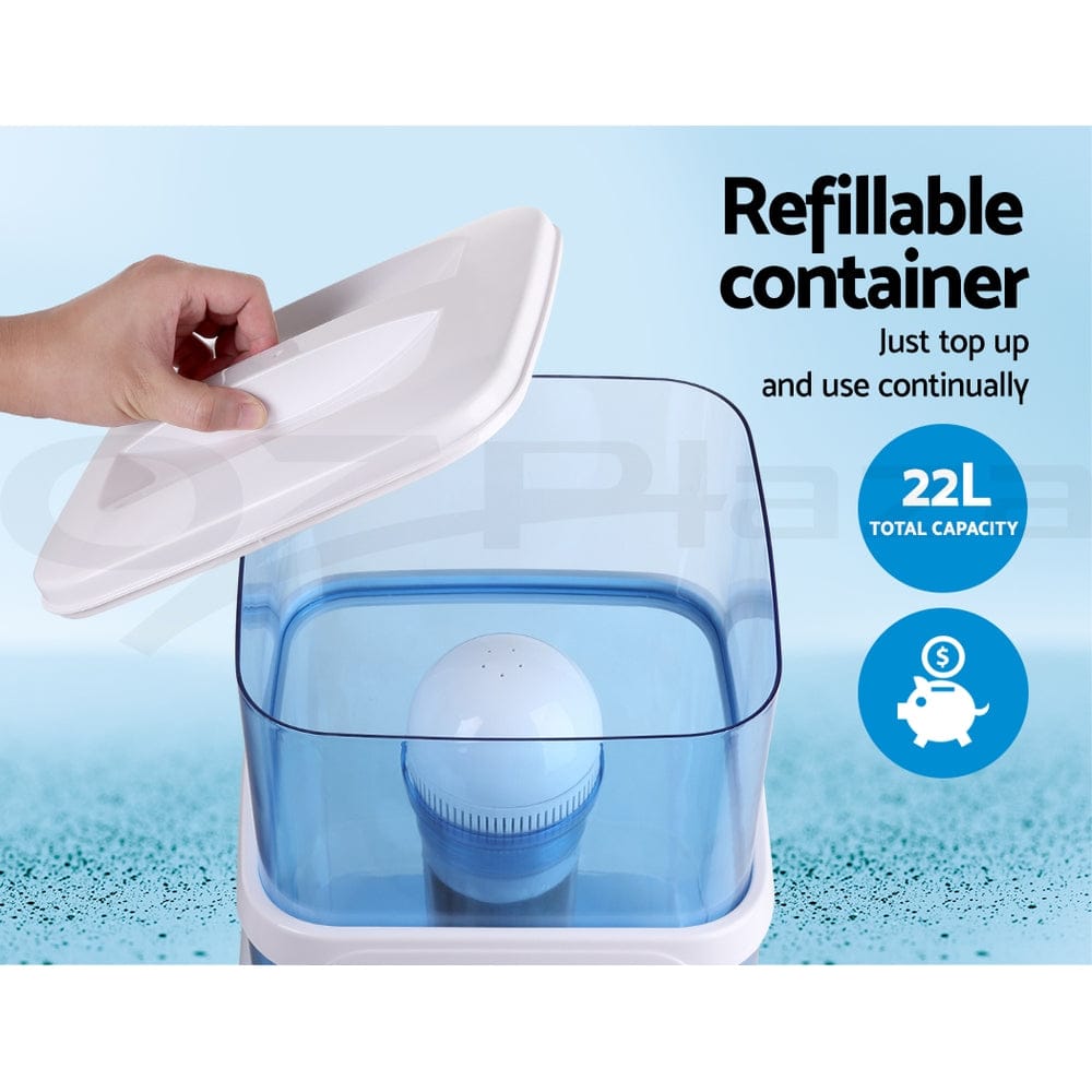 Devanti Appliances > Kitchen Appliances > Water Dispensers Devanti Water Cooler Dispenser 22L Filter Bottle