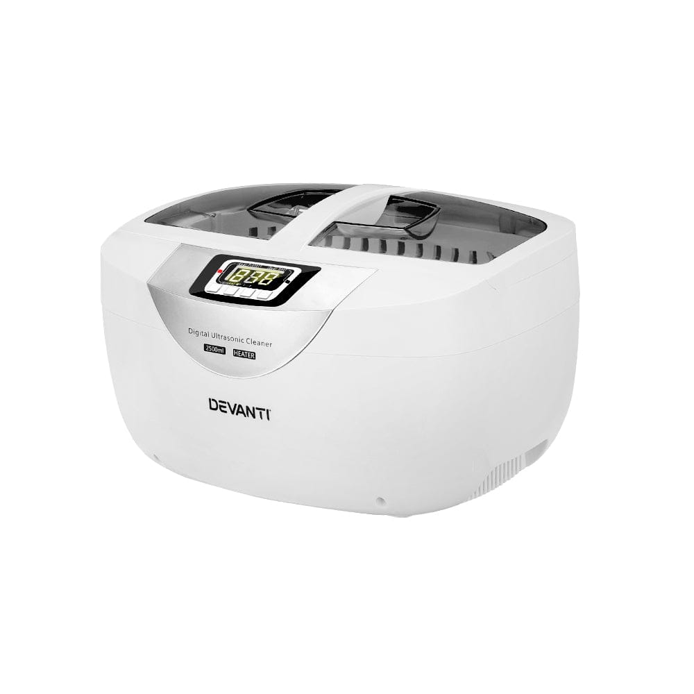Devanti Appliances > Other Cleaning Appliances > Jewellery Cleaners Devanti 2500ml Ultrasonic Cleaner Heater Jewellery Glasses Cleaning Machine 70W