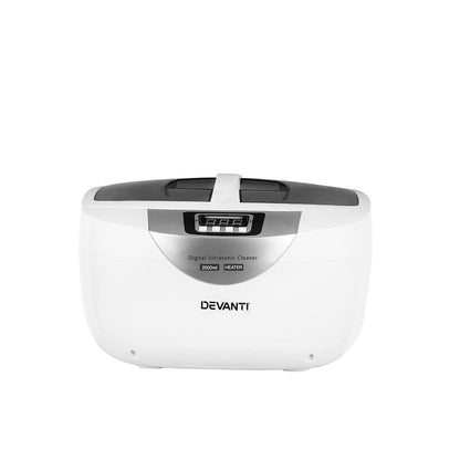 Devanti Appliances > Other Cleaning Appliances > Jewellery Cleaners Devanti 2500ml Ultrasonic Cleaner Heater Jewellery Glasses Cleaning Machine 70W