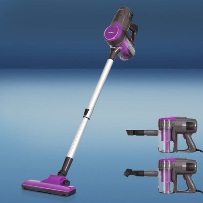 Devanti Appliances > Vacuum Cleaners > Stick Vacuums Devanti Stick Vacuum Cleaner Bagless Corded 500W Purple