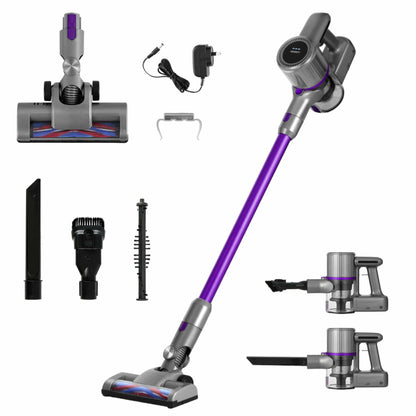 Devanti Appliances > Vacuum Cleaners > Stick Vacuums Devanti Stick Vacuum Cleaner Bagless Cordless 120W Purple