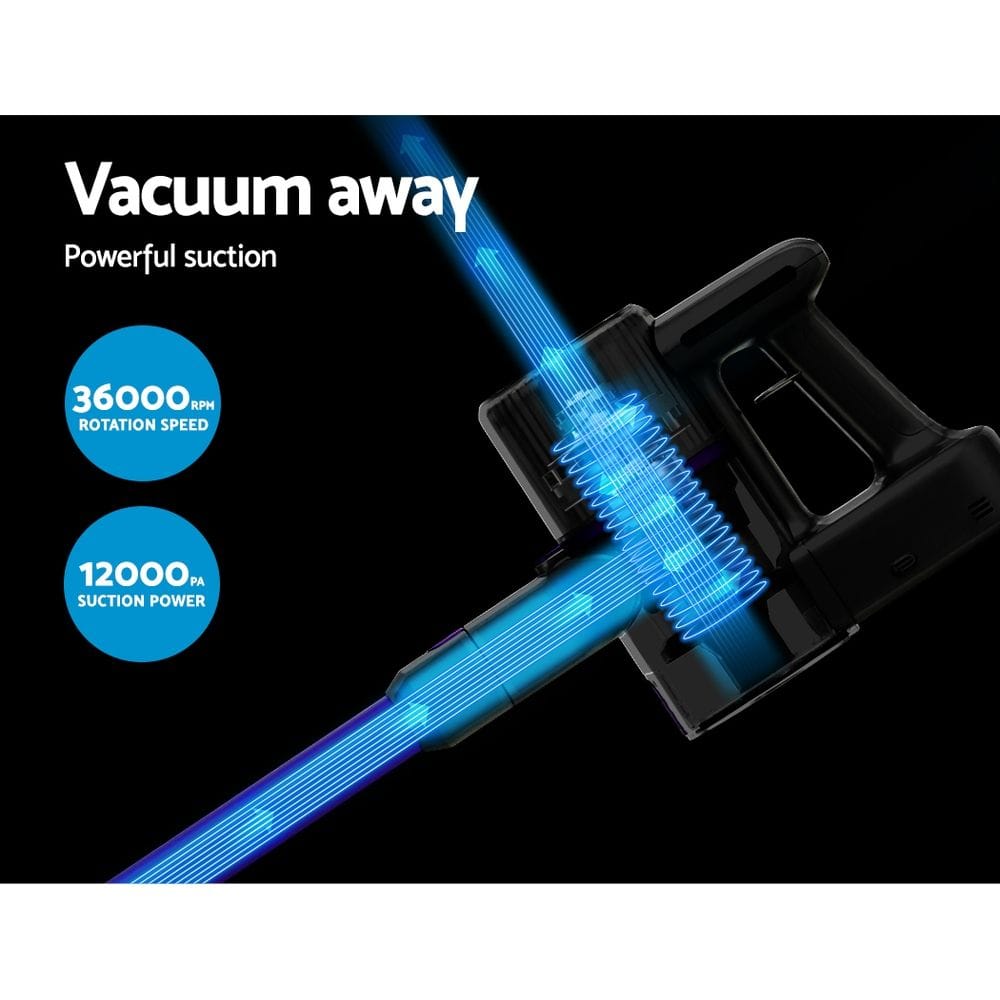 Devanti Appliances > Vacuum Cleaners > Stick Vacuums Devanti Stick Vacuum Cleaner Bagless Cordless 120W Purple