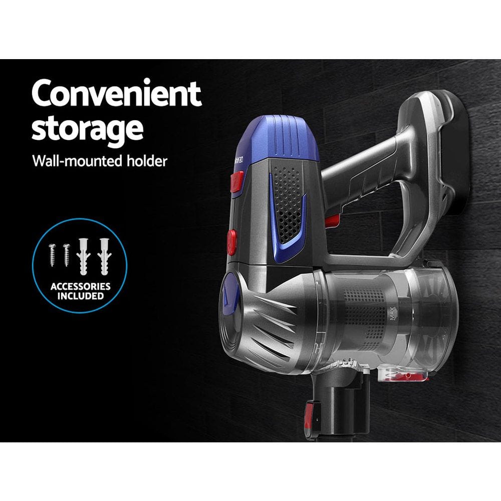 Devanti Appliances > Vacuum Cleaners > Stick Vacuums Devanti Stick Vacuum Cleaner Bagless Cordless 150W Gold