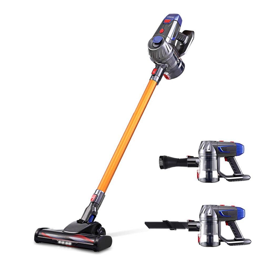 Devanti Appliances > Vacuum Cleaners > Stick Vacuums Devanti Stick Vacuum Cleaner Bagless Cordless 150W Gold