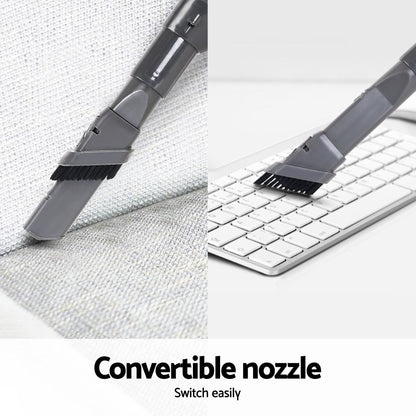 Devanti Appliances > Vacuum Cleaners > Stick Vacuums Devanti Stick Vacuum Cleaner Bagless Cordless 150W Purple