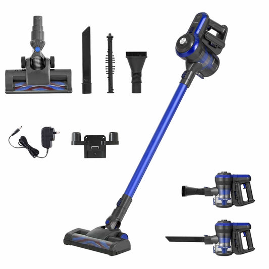 Devanti Appliances > Vacuum Cleaners > Stick Vacuums Devanti Stick Vacuum Cleaner Brushless Cordless 250W Blue