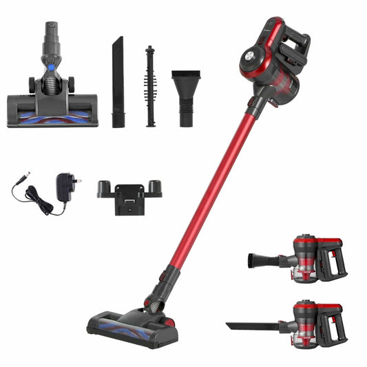 Devanti Appliances > Vacuum Cleaners > Stick Vacuums Devanti Stick Vacuum Cleaner Brushless Cordless 250W Red