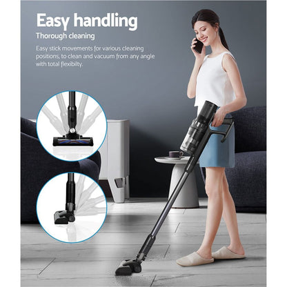Devanti Appliances > Vacuum Cleaners > Stick Vacuums Devanti Stick Vacuum Cleaner Brushless Cordless 350W Grey