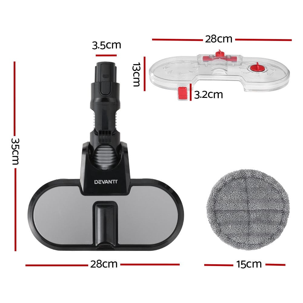 Devanti Appliances > Vacuum Cleaners > Stick Vacuums Devanti Stick Vacuum Cleaner Electric Mop Head
